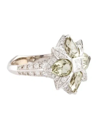 Pre-owned Stephen Webster 18k 3.21ctw Color-change Diopside & Diamond Cocktail Ring In Multi