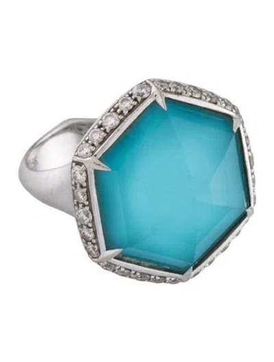 Pre-owned Stephen Webster 18k Quartz & Diamond Ring In Multicolor