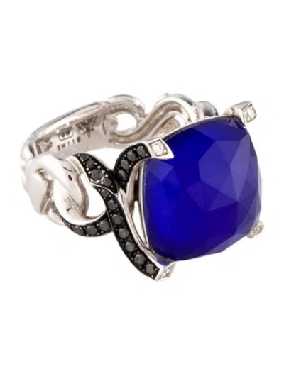 Pre-owned Stephen Webster 18k Quartz Doublet & Diamond Cocktail Ring In Multi