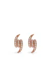 Stephen Webster 18k Rose Gold Thorn Knot Diamond Earrings In Gold