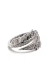 Stephen Webster 18kt White Gold Magnipheasant Split Diamond Ring In Silver