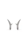 Stephen Webster 18kt White Gold Thorn Stem Diamond Earring In Silver