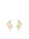 Stephen Webster 18kt Yellow Gold Vertigo Acute Diamond Earrings In Gold