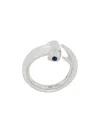 Stephen Webster 18kt White Gold And Sapphire Hammerhead Ring In Metallic