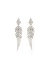 Stephen Webster 18k White Gold Magnipheasant Diamond Drop Earring In Silver