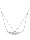 Stephen Webster 18kt White Gold Magnipheasant Multi-chain Diamond Necklace In Silver