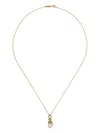 Stephen Webster 18kt Yellow Gold Pisces Astro Ball Pearl Necklace In Gold