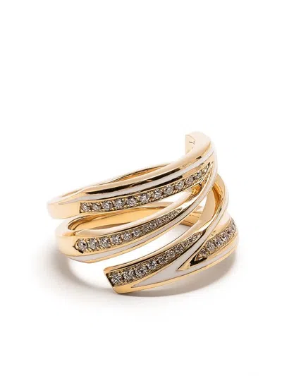 Stephen Webster 18k Yellow Gold Vertigo Infinity Diamond Ring