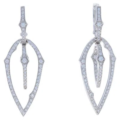 Pre-owned Stephen Webster Classic Thorn Diamond Dangle Earrings White Gold 18k 1.02ctw