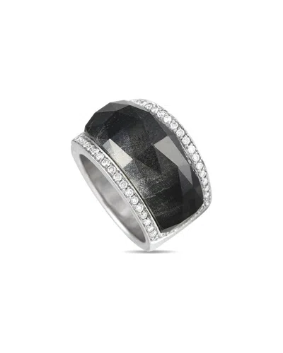 Stephen Webster Crystal Haze 18k White Gold 0.60ct Diamond And Crystal Ring Sw01-082124