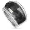 Stephen Webster Crystal Haze 18k White Gold 0.60ct Diamond And Crystal Ring Sw01-082124 In Black