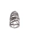 Stephen Webster Embellished Armour Ring In White Gold