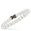Stephen Webster England Made Me Silver And Black Rhodium White Ceramic Beaded Bracelet (no Clasp) In Multi
