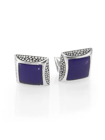 Stephen Webster Men's Heartbreaker Square Cuff Links In Silver