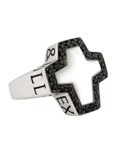Pre-owned Stephen Webster Mother Of Pearl & Sapphire 'sex, Drugs & Rock & Roll' Ring In Multi