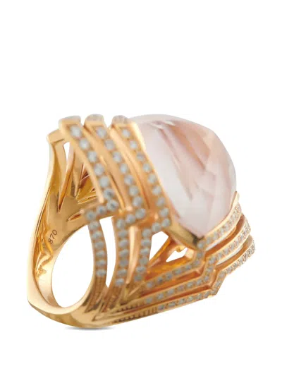 Pre-owned Stephen Webster Opal And Diamond Ring In Gold