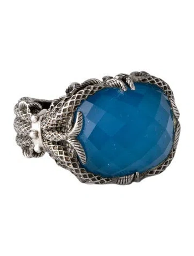 Pre-owned Stephen Webster Quartz Doublet Cocktail Ring In Multicolor