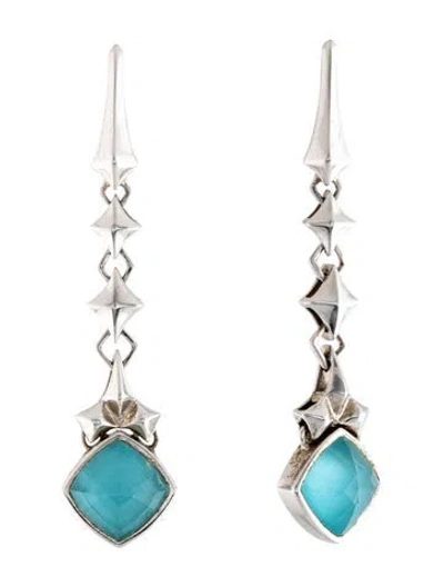 Pre-owned Stephen Webster Quartz Doublet Super Stud Drop Earrings In Multicolor
