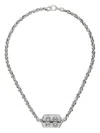 Stephen Webster Sterling Silver Inline Razer Tag Necklace In Silver