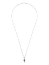 Stephen Webster Sterling Silver New Cross Black Diamond Necklace In Silver
