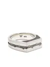 Stephen Webster Sterling Silver Thorn Addiction Malachite Ring In Silver