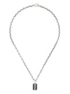 Stephen Webster Sterling Silver Medium Thorn Razer Tag Sapphire Necklace In Silver