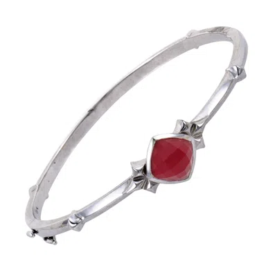Stephen Webster Superstud Women's Silver Coral And Quartz Bangle Bracelet 3015662
