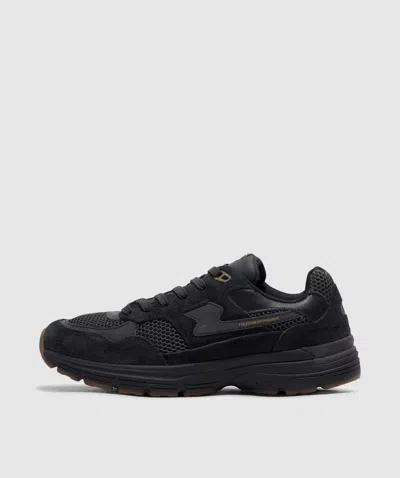 Stepney Workers Club Amiel S-strike Sneaker In Tech Black