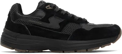 Stepney Workers Club Black Amiel S-strike Sneakers In Tech Black