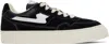 Stepney Workers Club Suede Leather Sneakers In Black & White