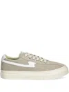 Stepney Workers Club Dellow S-strike Cup Suede-panelled Lace-up Sneakers In Gray