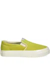 Stepney Workers Club Logo-patch Slip-on Sneakers In Green