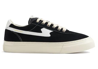 Pre-owned Stepney Workers Club Men's  Dellow Sstrike Cup Suede Sneakers In Black/white In Multi