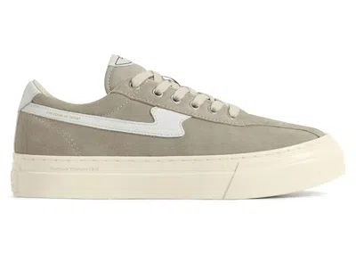 Pre-owned Stepney Workers Club Men's  Dellow Sstrike Cup Suede Sneakers In Light Grey