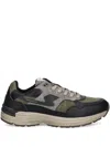 Stepney Workers Club Mesh-panelled Running Shoes In Black