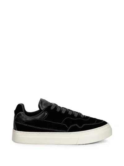 Stepney Workers Club Omni Contrast-stitch Omni Sneakers In Black