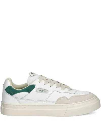 Stepney Workers Club Pearl Leather Panel Trainers