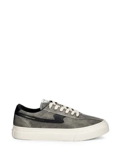 Stepney Workers Club S-strike Logo-patch Low-top Sneakers In Gray