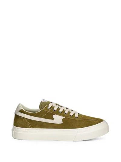 Stepney Workers Club S-strike Suede Panelled Sneakers In Green