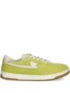 Stepney Workers Club Suede Court Sneakers In Green