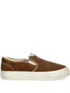 Stepney Workers Club Suede Slip-on Sneakers In Brown