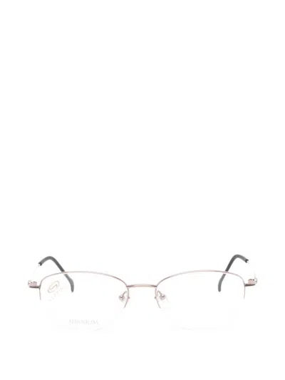 Stepper Eyewear Nose-pads Titanium Glasses In Silver