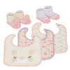 Stepping Stone Girls 5-pc. Bib In Pink