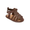 Stepping Stone Infant Boys Strap Sandals In Brown