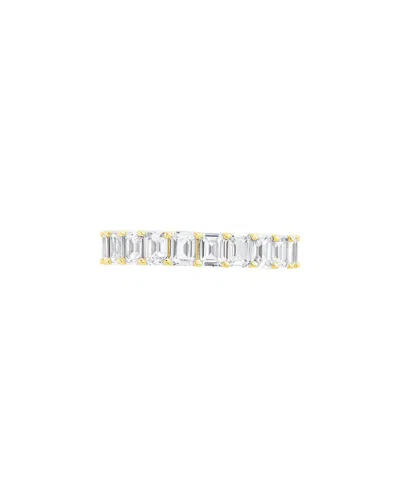 Sterling Forever 14k Cz Rio Baguette Ring In White
