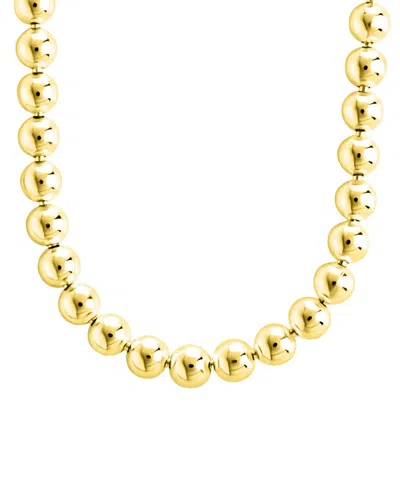Sterling Forever 14k Gold Plated Basia Dainty Beaded Chain Necklace