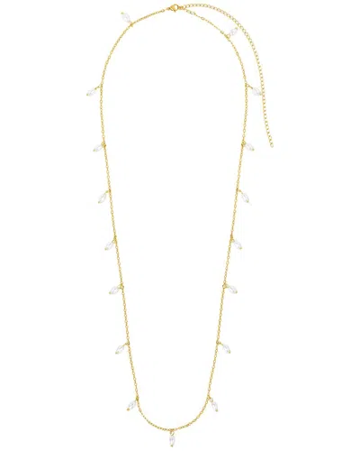 Sterling Forever 14k Gold Plated Celeste Body Chain In Blue