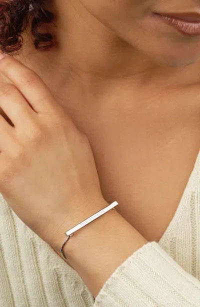 Sterling Forever 14k Gold Plated Inspirational Bar Slider Bracelet