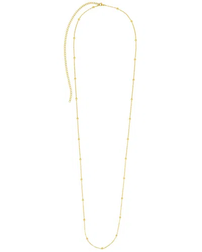 Sterling Forever 14k Gold Plated Magdalene Beaded Link Body Chain