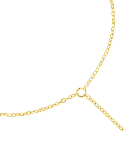Sterling Forever 14k Gold Plated Saskia Chain Toe Anklet